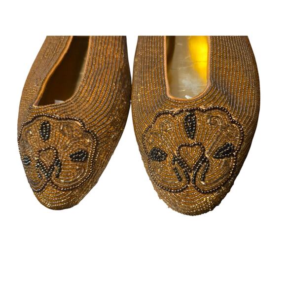 Caparros 9.5 gold flats - Picture 7 of 15